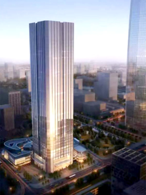 Ningbo East New city kärnområde