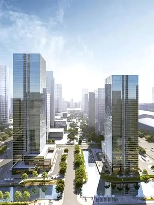 Suzhou höghastighetståg New City-projektet